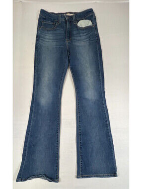 Levi's Women's 30 725 High Rise Bootcut Blue Denim Stretch Jeans Pants